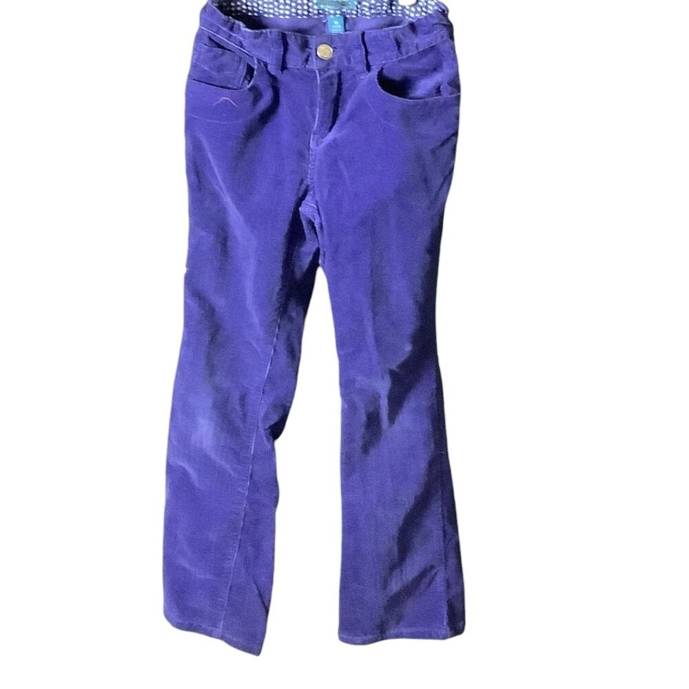 The Children’s Place Girls Corduroy Purple Flare Pants Size 10‎ Adjustable Waist
